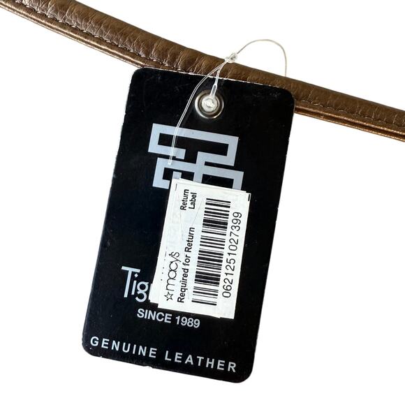 Tignanello Gold Metallic Leather Crossbody - Picture 2 of 8